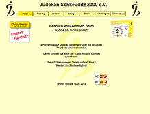 Tablet Screenshot of judokan-schkeuditz.de